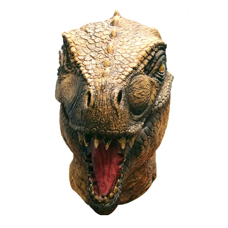 Masque Carnaval Dinosaure Brun