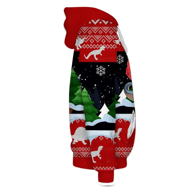 Pull de Noël Dinosaure