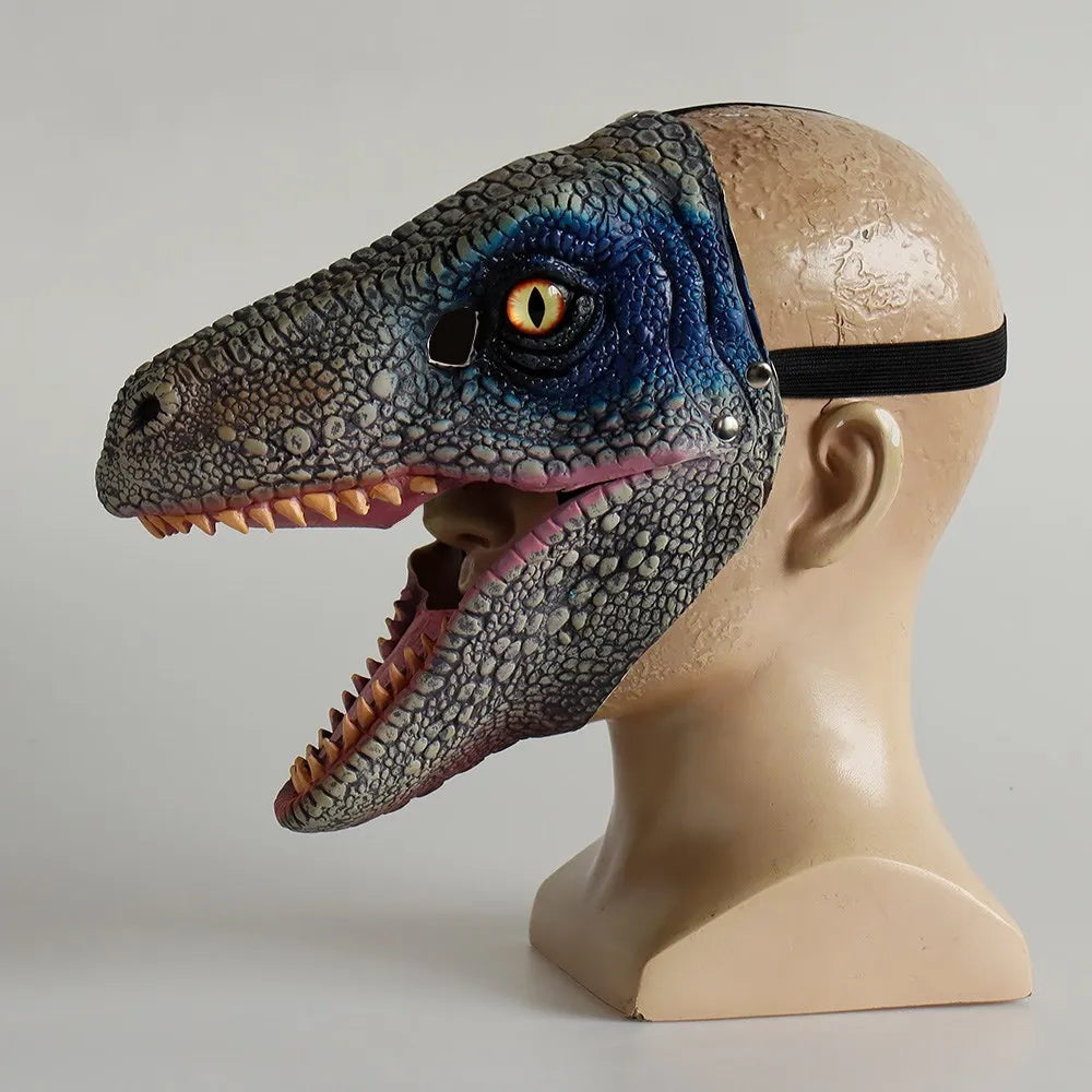 Masque Dinosaure Bleu