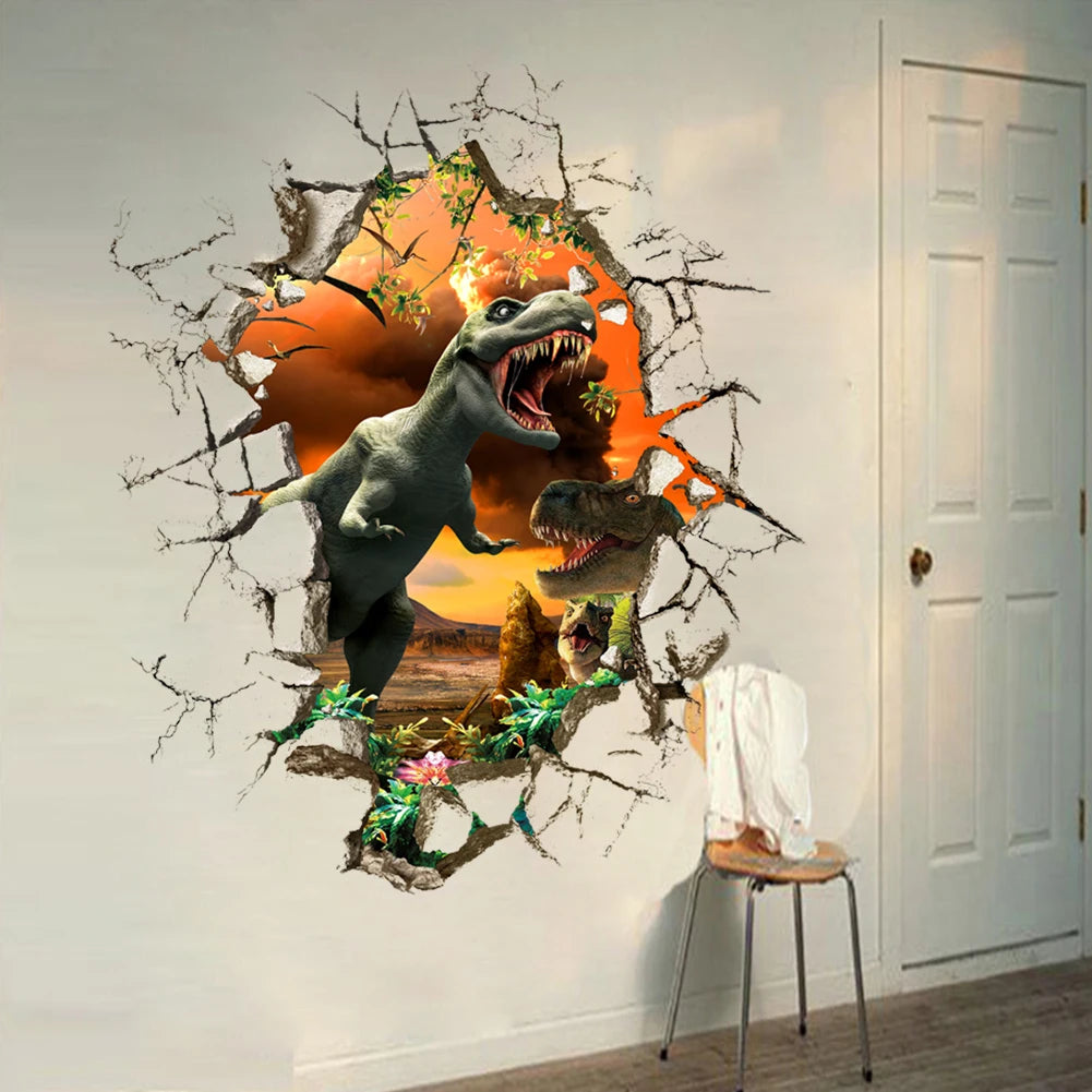 Poster Dinosaure 3D Mur