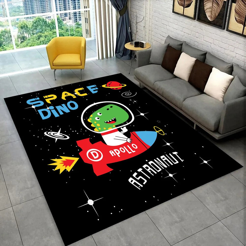 Tapis Dinosaure Astronaute