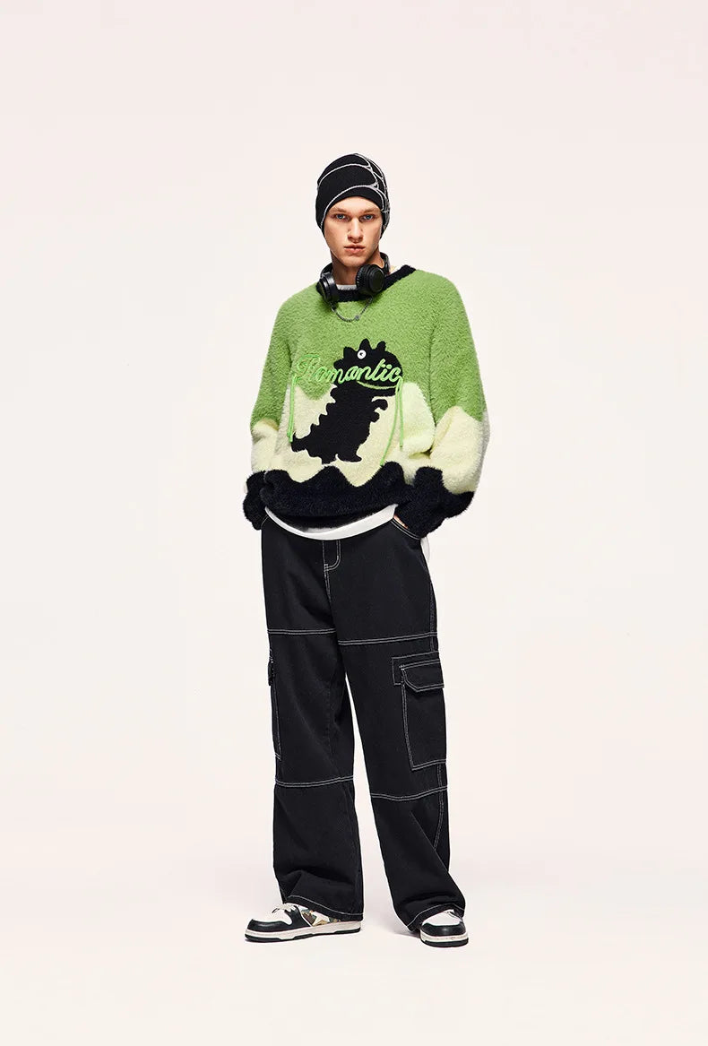 Pull Plaid Dinosaure