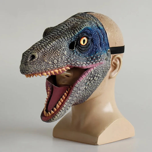 Masque Dinosaure Bleu