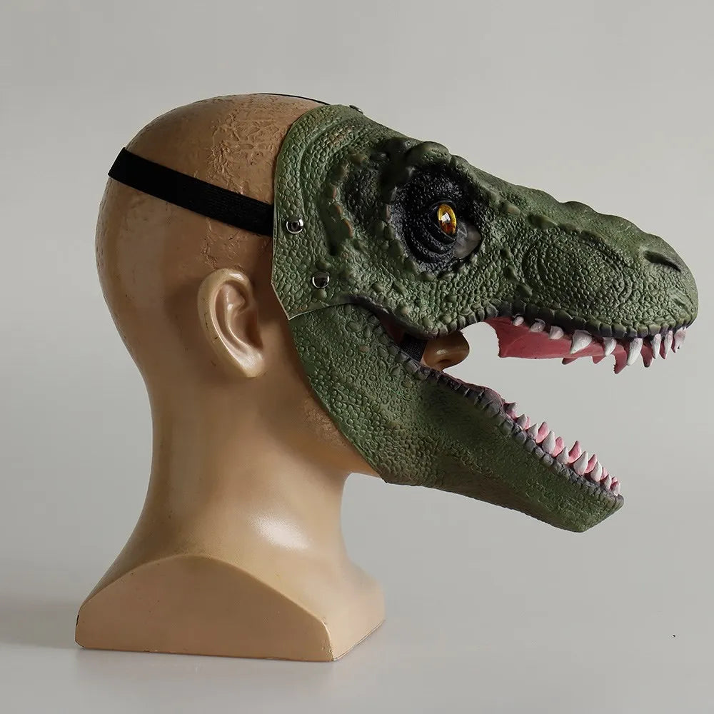 Masque Dinosaure Vert