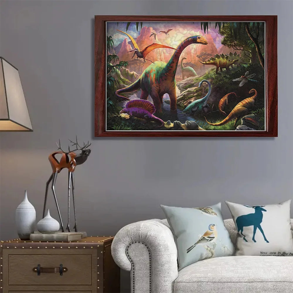 Puzzle Dinosaure Bois Jungle