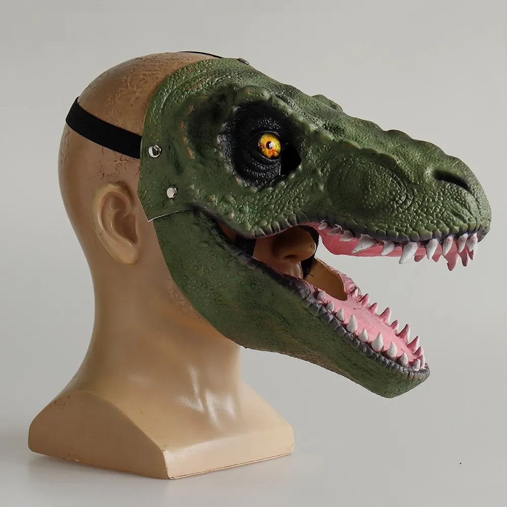 Masque Dinosaure Vert