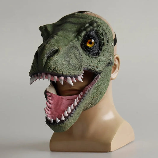 Masque Dinosaure Vert