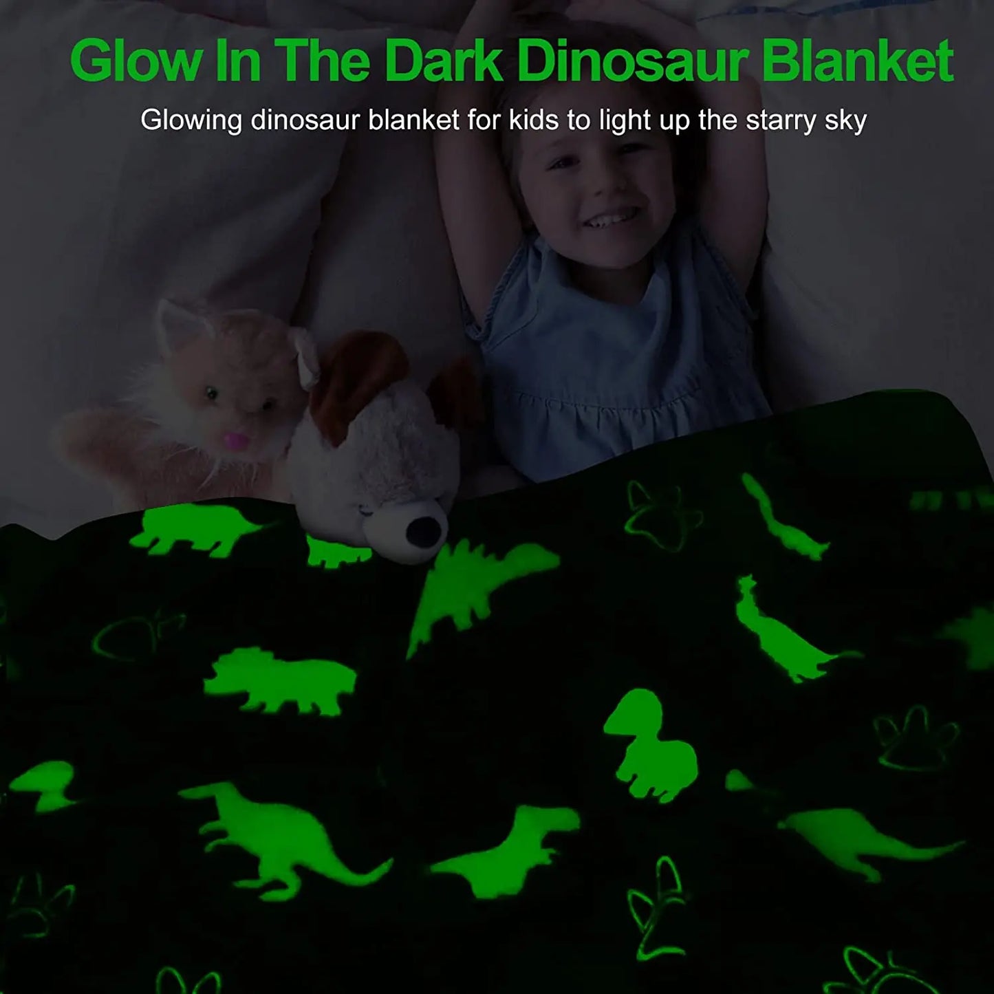 Plaid Dinosaure Phosphorescent
