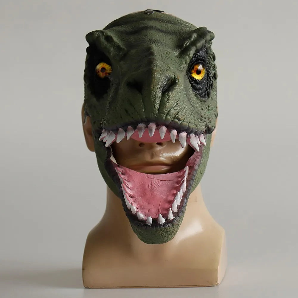Masque Dinosaure Vert