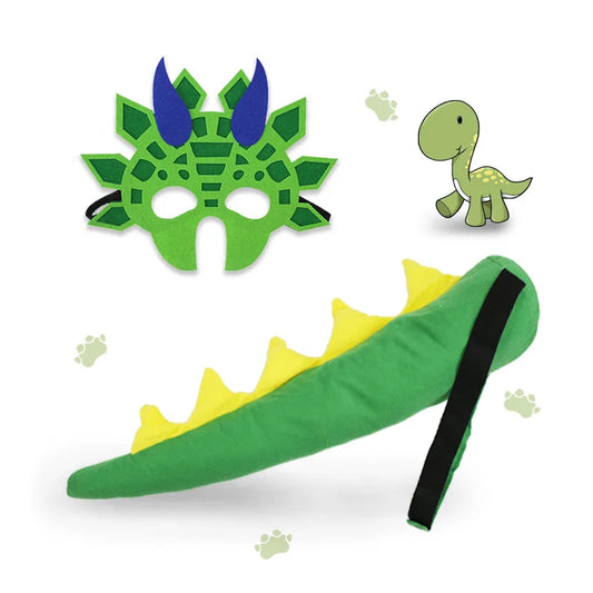 Déguisement Carnaval Dinosaure Corne Bleu